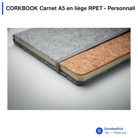 CORKBOOK Carnet A5 en liège RPET - Image 5