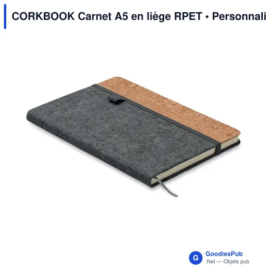 CORKBOOK Carnet A5 en liège RPET - Image 7