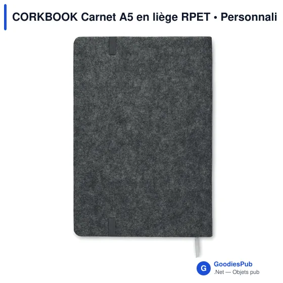 CORKBOOK Carnet A5 en liège RPET - Image 8