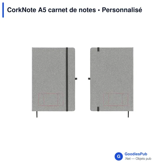 Carnet de notes personnalisable en liège A5 avec logo - Image 6
