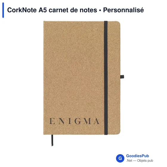 Carnet de notes personnalisable en liège A5 avec logo - Image 9