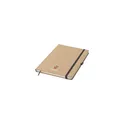 Variante naturel - Carnet de notes personnalisable en liège A5 avec logo