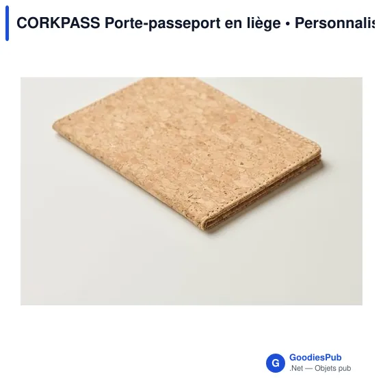 Porte-passeport personnalisable en liège avec logo - CORKPASS - Image 3
