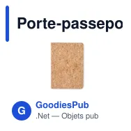 Porte-passeport personnalisable en liège avec logo - CORKPASS - Miniature 4
