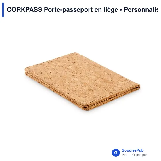 Porte-passeport personnalisable en liège avec logo - CORKPASS - Image 6