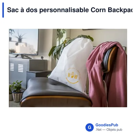 Sac à dos personnalisable Corn Backpack avec logo
