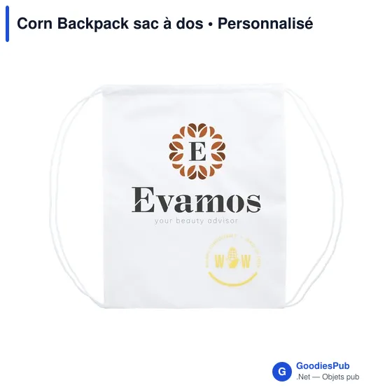 Sac à dos personnalisable Corn Backpack avec logo - Image 3