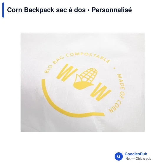 Sac à dos personnalisable Corn Backpack avec logo - Image 4