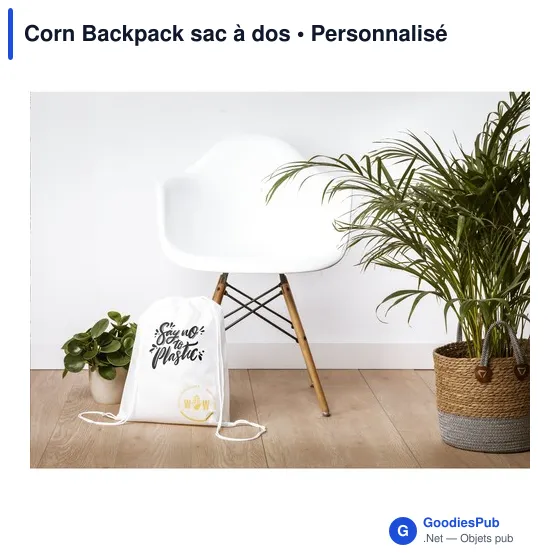 Sac à dos personnalisable Corn Backpack avec logo - Image 5