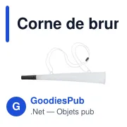 Corne de brume personnalisable en plastique PP avec logo - Miniature 5