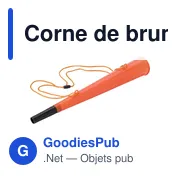 Corne de brume personnalisable en plastique PP avec logo - Miniature 6