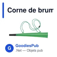 Corne de brume personnalisable en plastique PP avec logo - Miniature 9