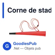 Corne de stade - Miniature 4
