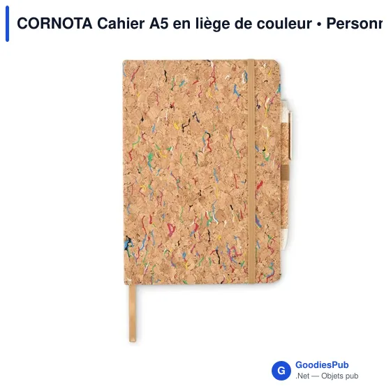 CORNOTA Cahier A5 en liège de couleur - Image 2