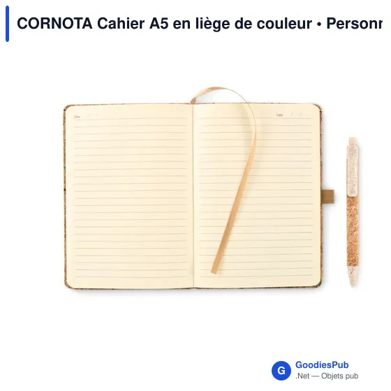 CORNOTA Cahier A5 en liège de couleur - Image 5