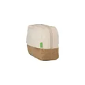 Variante naturel - Trousse de toilette personnalisable en toile organique - CosCork Ecoavec logo