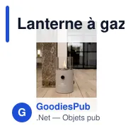 Lanterne à gaz personnalisable Cosiscoop Original avec logo - Miniature 11