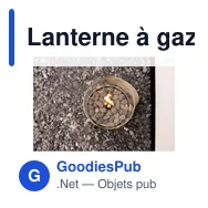 Lanterne à gaz personnalisable Cosiscoop Original avec logo - Miniature 12