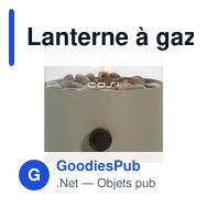 Lanterne à gaz personnalisable Cosiscoop Original avec logo - Miniature 3