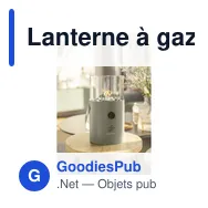 Lanterne à gaz personnalisable Cosiscoop Original avec logo - Miniature 4