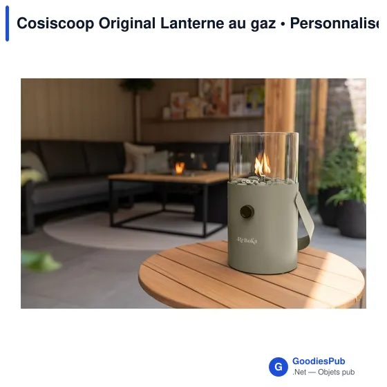Lanterne à gaz personnalisable Cosiscoop Original avec logo - Image 5