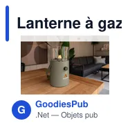 Lanterne à gaz personnalisable Cosiscoop Original avec logo - Miniature 6