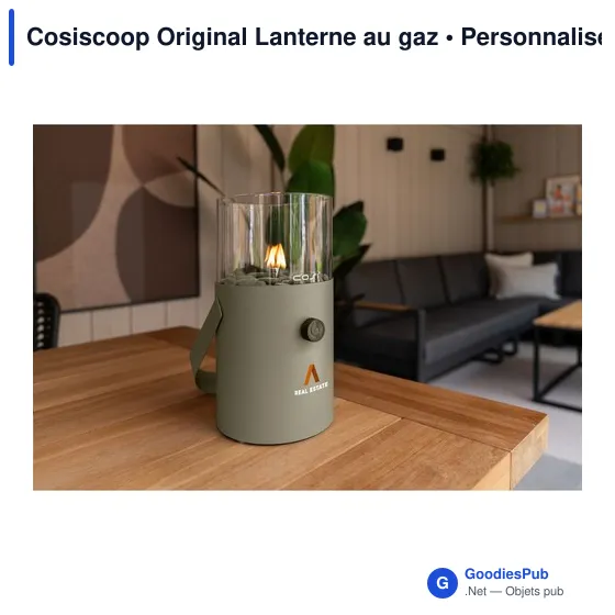 Lanterne à gaz personnalisable Cosiscoop Original avec logo - Image 6