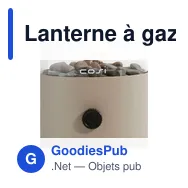 Lanterne à gaz personnalisable Cosiscoop Original avec logo - Miniature 10