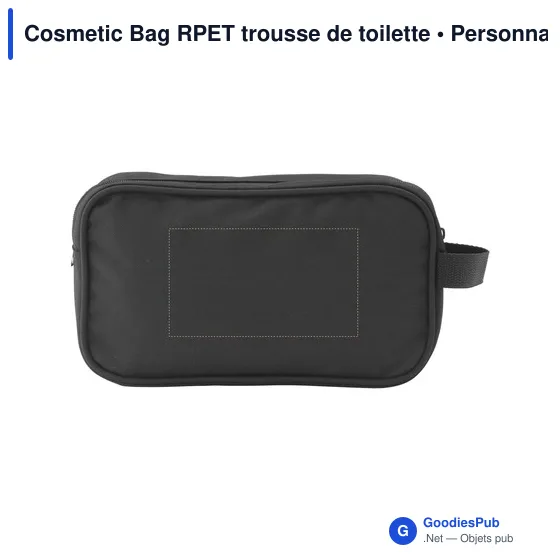 Trousse de toilette personnalisable en RPET avec logo - Image 4