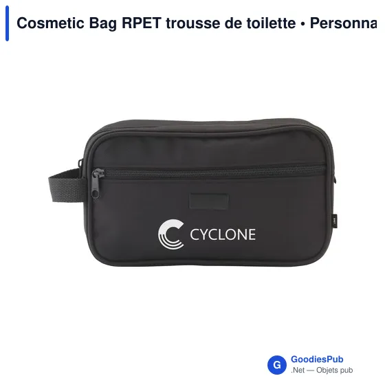 Trousse de toilette personnalisable en RPET avec logo - Image 7