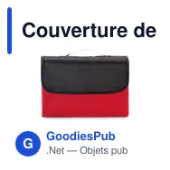 Couverture de pique-nique personnalisable en polaire - COSTAavec logo - Miniature 1