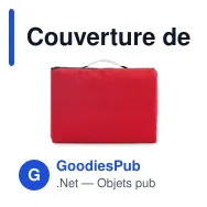 Couverture de pique-nique personnalisable en polaire - COSTAavec logo - Miniature 2