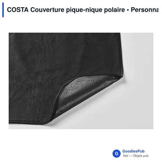 Couverture de pique-nique personnalisable en polaire - COSTAavec logo - Image 11