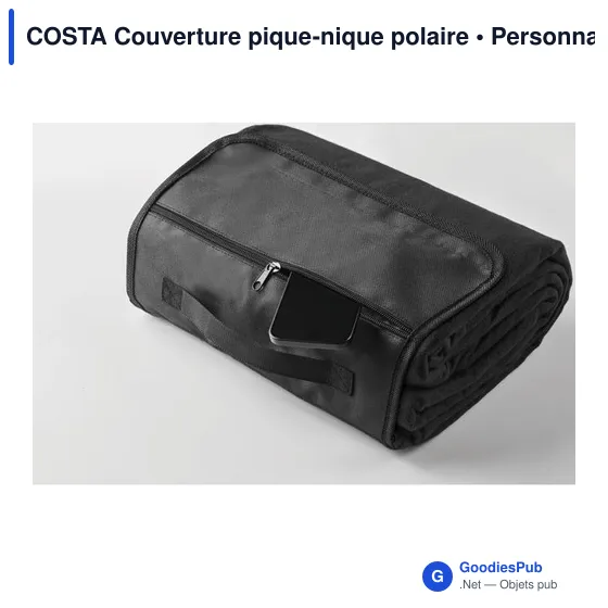 Couverture de pique-nique personnalisable en polaire - COSTAavec logo - Image 12