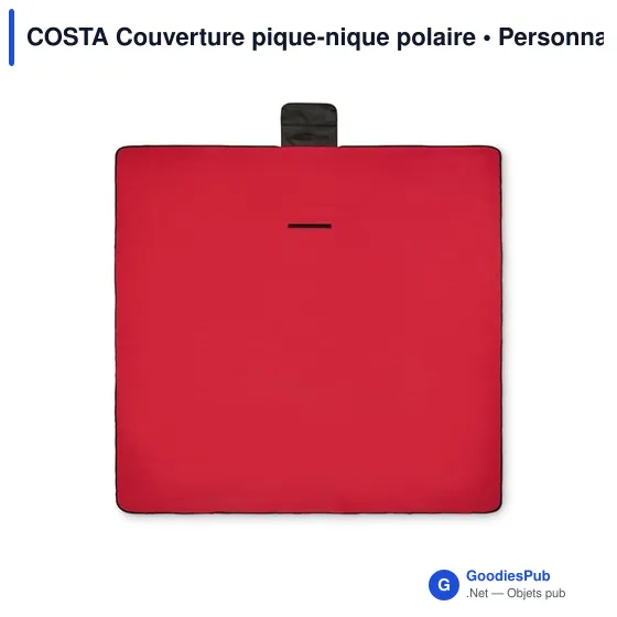 Couverture de pique-nique personnalisable en polaire - COSTAavec logo - Image 3