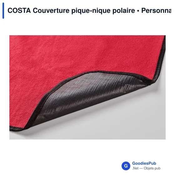 Couverture de pique-nique personnalisable en polaire - COSTAavec logo - Image 4