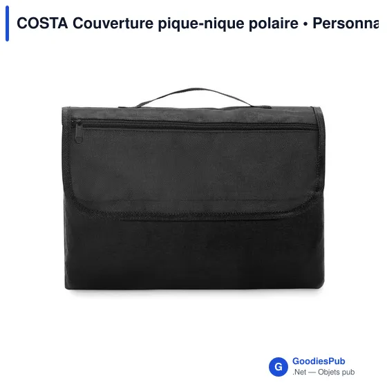 Couverture de pique-nique personnalisable en polaire - COSTAavec logo - Image 7