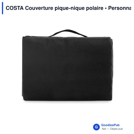 Couverture de pique-nique personnalisable en polaire - COSTAavec logo - Image 8