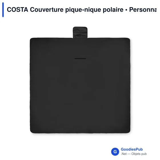 Couverture de pique-nique personnalisable en polaire - COSTAavec logo - Image 9
