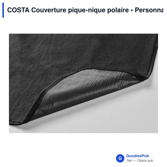 Couverture de pique-nique personnalisable en polaire - COSTAavec logo - Image 10