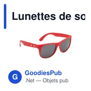 Lunettes de soleil personnalisables en PP recyclé avec logo - Miniature 1