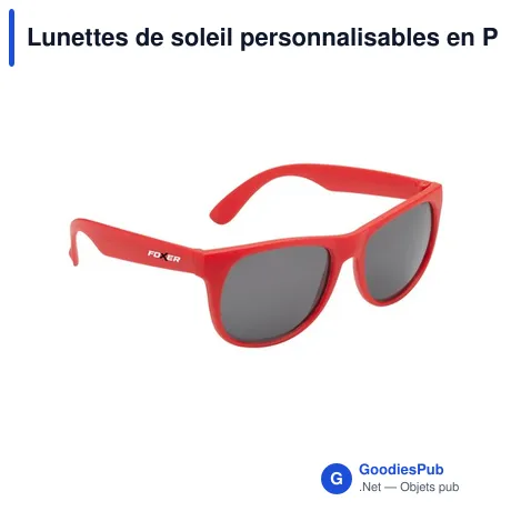 Lunettes de soleil personnalisables en PP recyclé avec logo