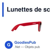 Lunettes de soleil personnalisables en PP recyclé avec logo - Miniature 2