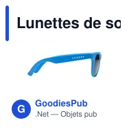 Lunettes de soleil personnalisables en PP recyclé avec logo - Miniature 12