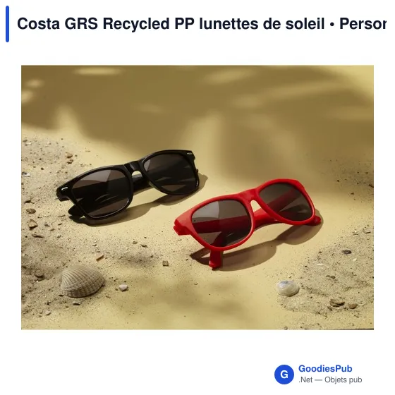 Lunettes de soleil personnalisables en PP recyclé avec logo - Image 3