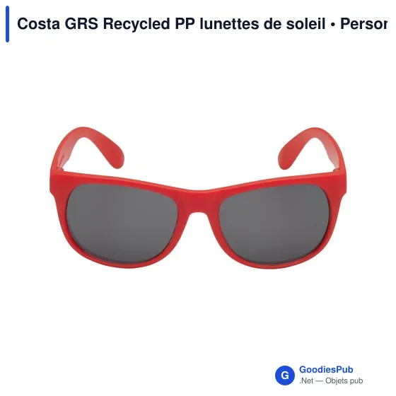 Lunettes de soleil personnalisables en PP recyclé avec logo - Image 4