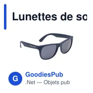 Lunettes de soleil personnalisables en PP recyclé avec logo - Miniature 6
