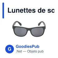 Lunettes de soleil personnalisables en PP recyclé avec logo - Miniature 10