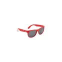 Variante rouge - Lunettes de soleil personnalisables en PP recyclé avec logo