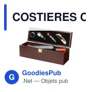 COSTIERES Coffret à vin en bois - Miniature 1